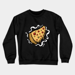 melted mozzarella pizza Crewneck Sweatshirt